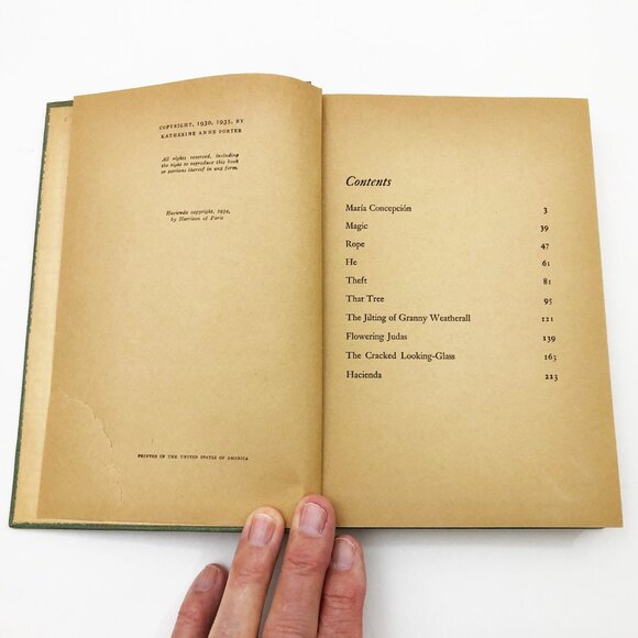 HBMC Flowering Judas and Other Stories HB Katherine A Porter First Edition 1935 - Picture 7 of 11